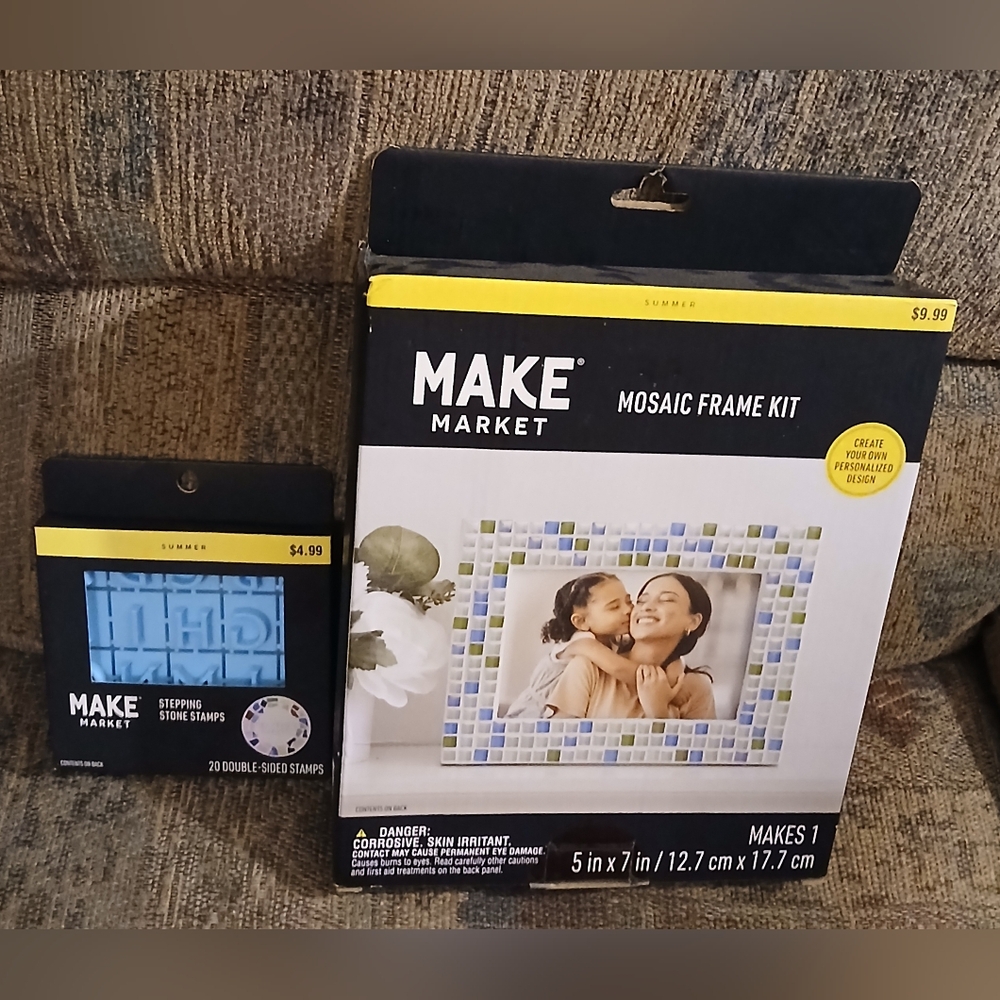 New Make Market Mosaic Frame Kit and New Concrete Stamps